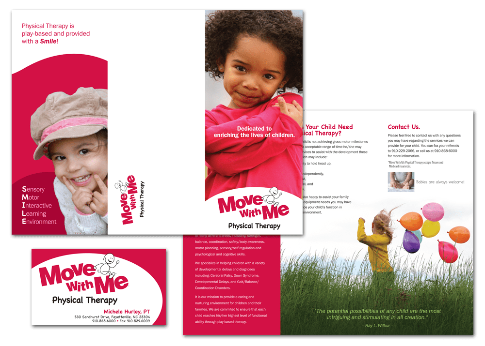 Move With Me Physical Therapy Brochure & Business Card