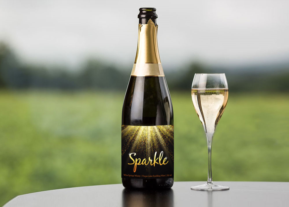 Sparkle Wine Label